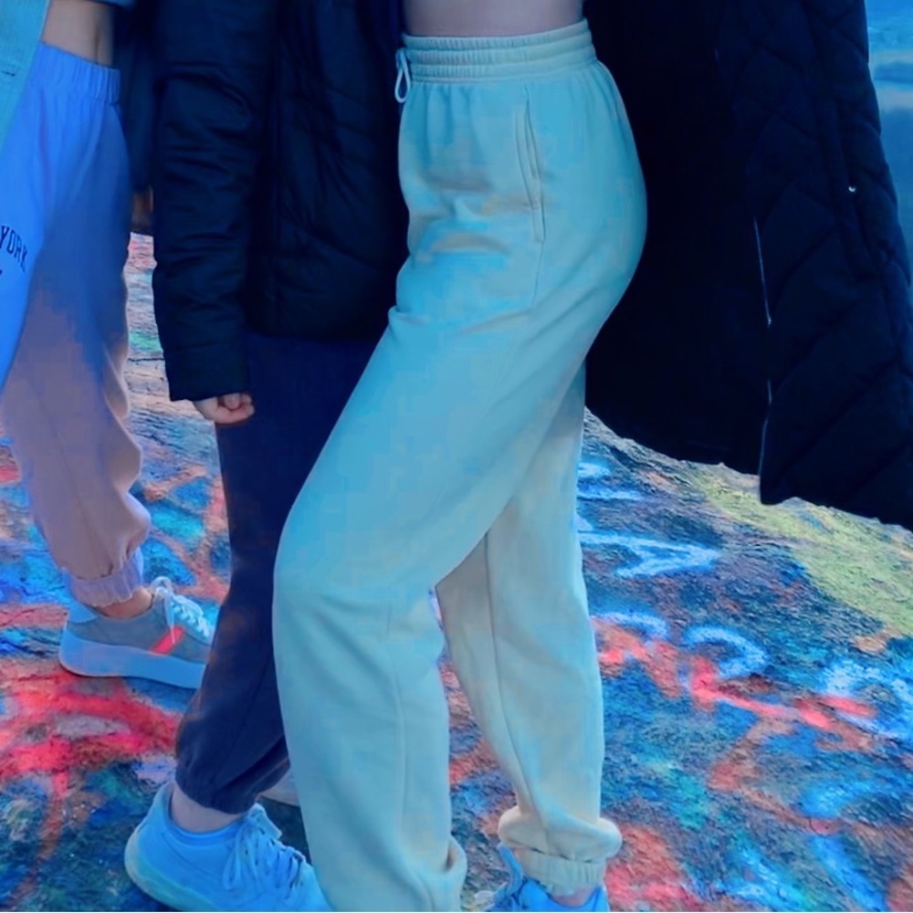 Urban outfitters cream sweat pants